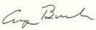 George Bush signature