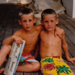 Jarrod and Jake Owen, right, spent most of their free time at the beach or in their pool.
