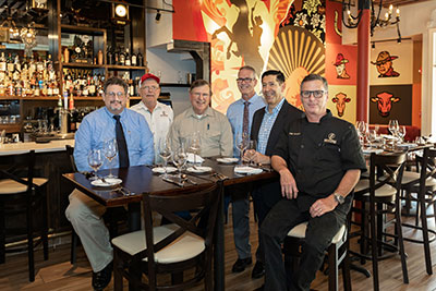 The restaurants’ winning team