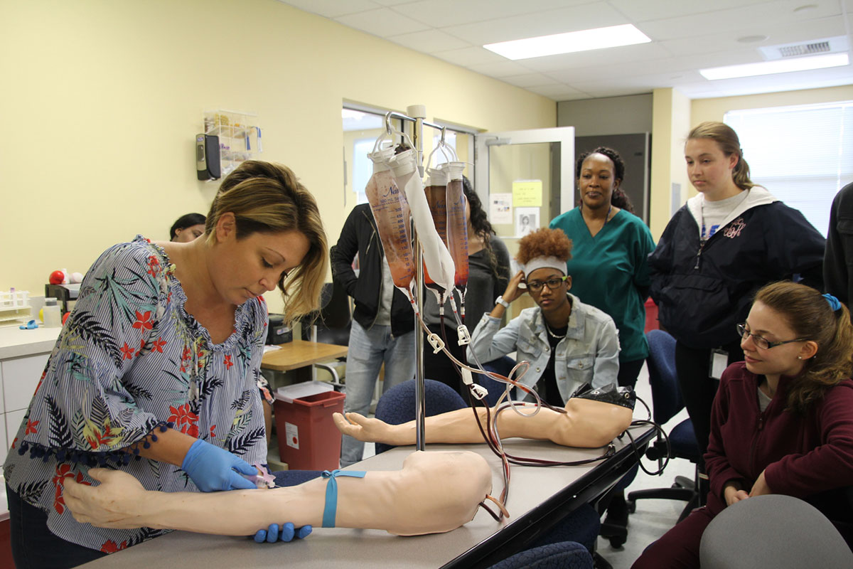 Students in the medical assisting program at Treasure Coast Technical College