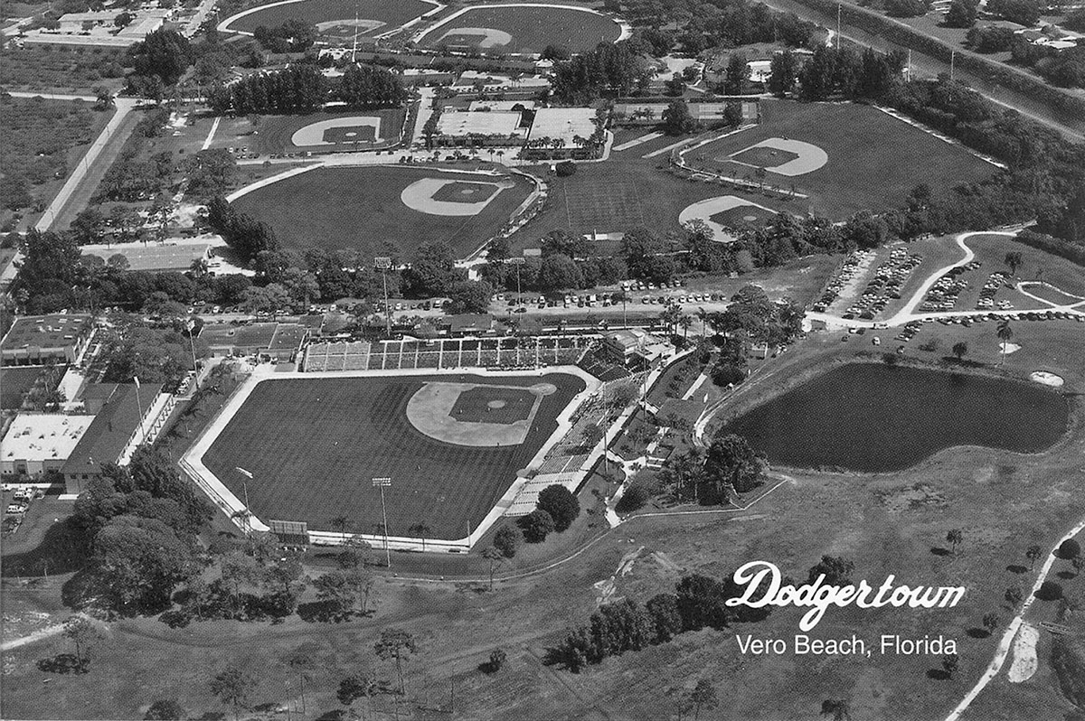 aerial view of the expansive Dodgertown complex