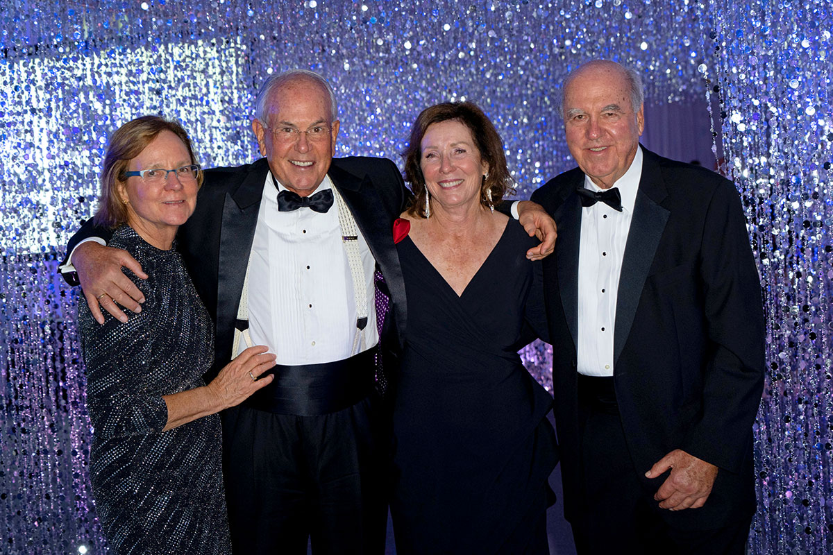 Sandra Porter, second from right, co-chair of the 2018 and other balls, shares a moment with Suzanne and Anthony Kissling and William Lichtenberger.