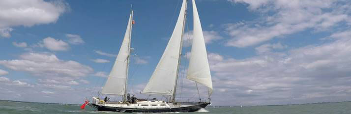 The 70-foot ketch Eriksen will be sailing on from the Azores to Antigua.