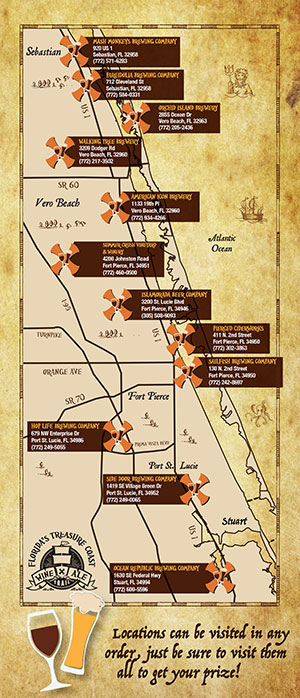 Wine and Ale Trail map