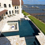 pool area has expansive views of the St. Lucie River