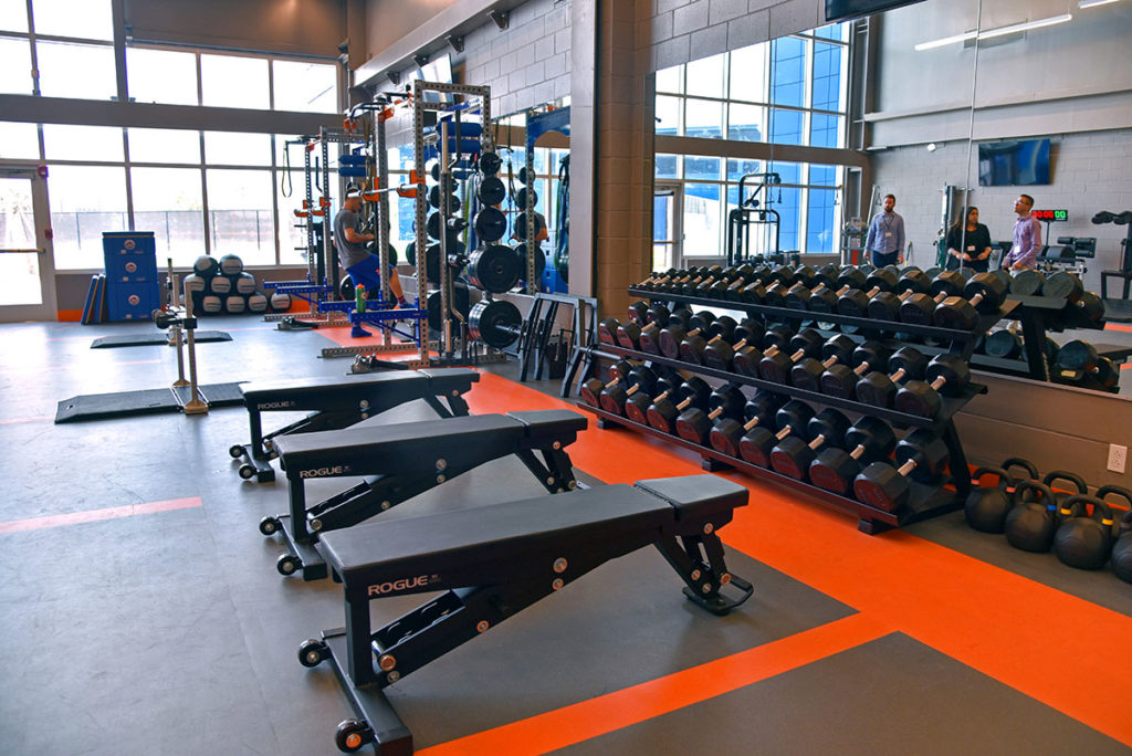 Weight training facilities