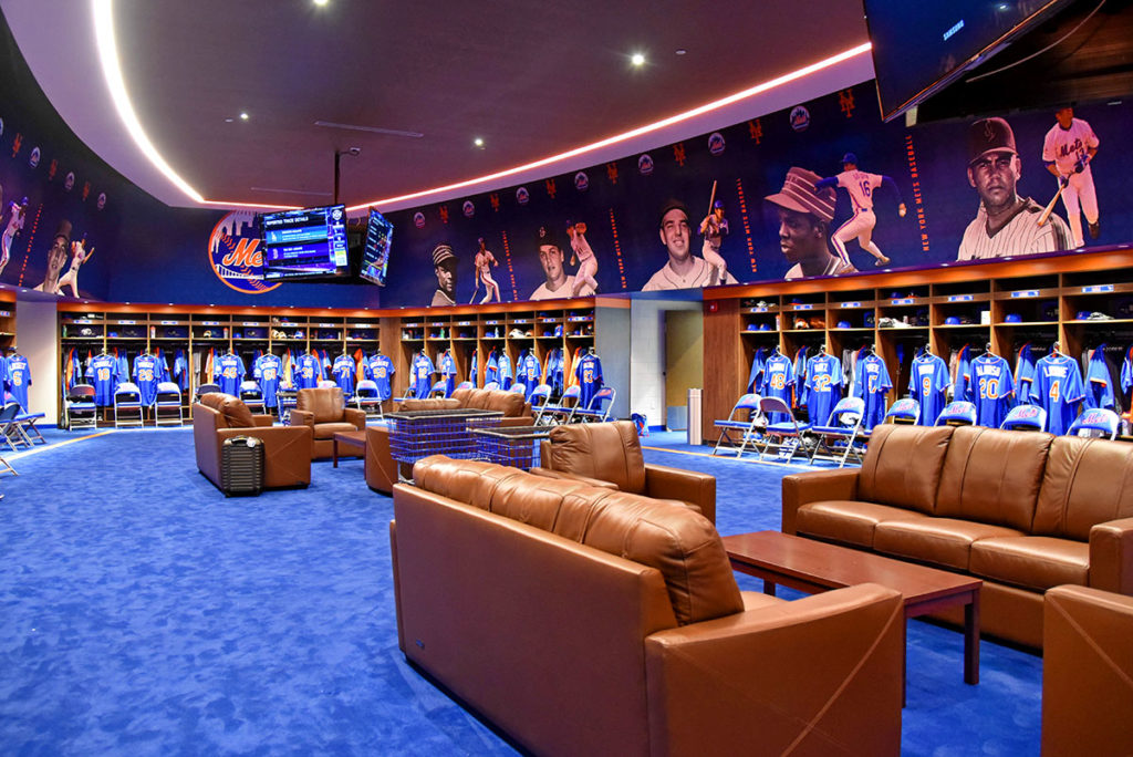 Mets locker room