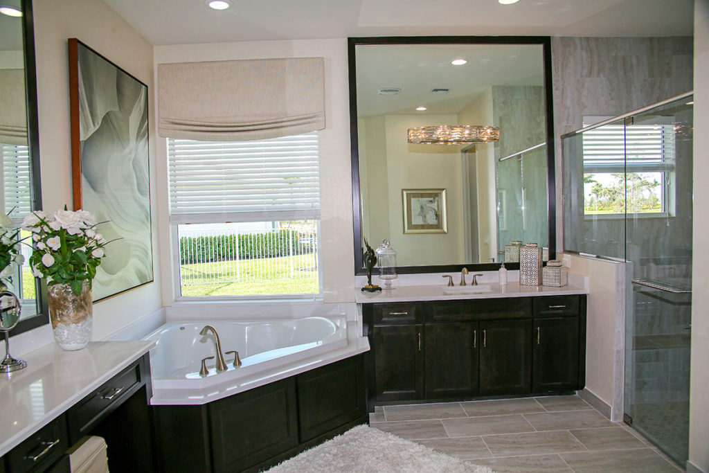 master bathroom of the Carlyle model