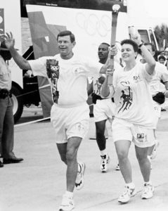A longtime runner, Massey was an Olympic torch bearer in 1996