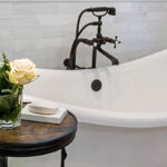 curved Victoria and Albert tub