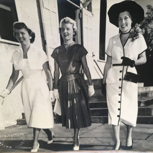 Katie Enns, right, and friends Marilyn (May) Dorrance and Evelyn Elliott