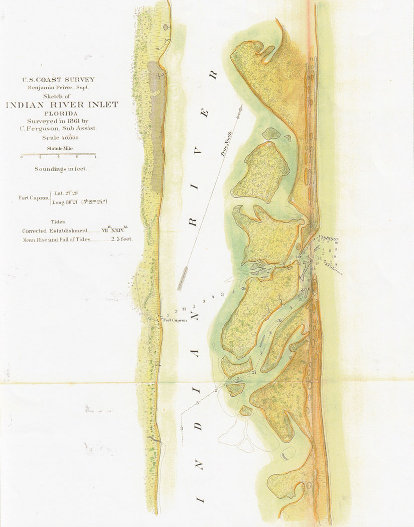 Coastal survey map 1861