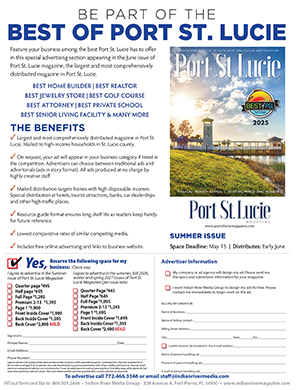 Advertise in Port St. Lucie Magazine