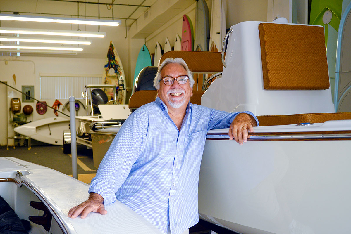 Mark Castlow, owner of Dragonfly Boatworks in Vero Beach