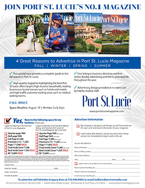 Advertise in Port St. Lucie Magazine
