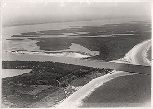 aerial shot of the new Fort Pierce Inlet