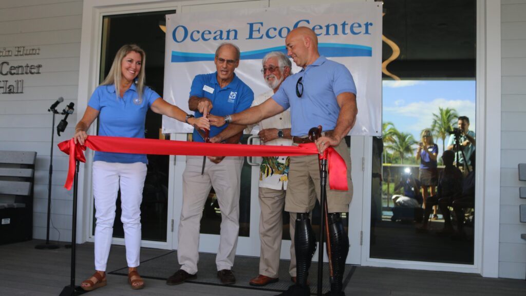 Florida Oceanographic Society's new eco-center ribbon cutting photo