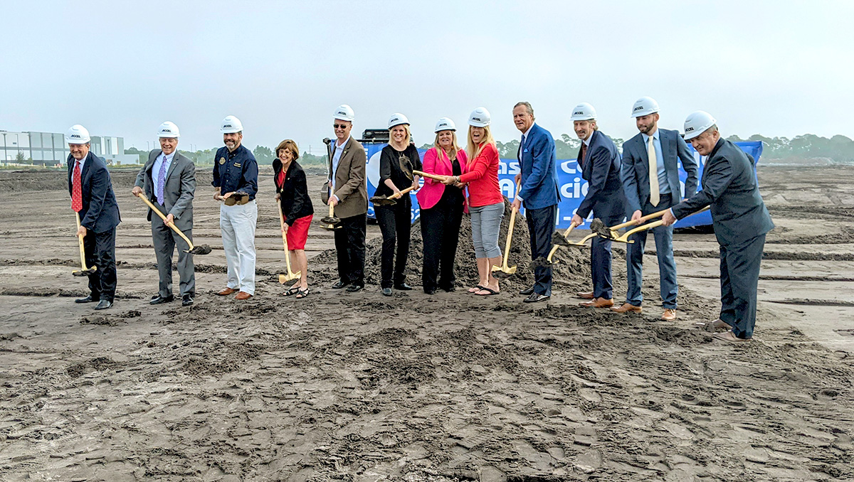 breaking ground for Accel's new manufacturing plant