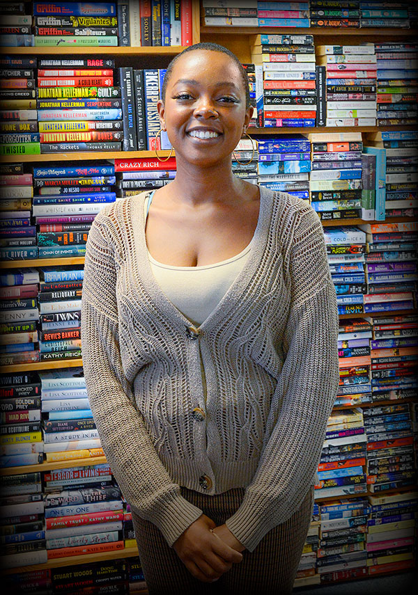 Meghan Wood, the new owner of The Book Exchange