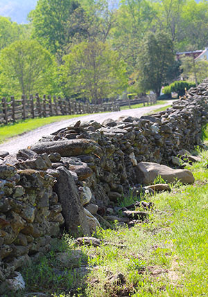 The Sloans erected miles of stone walls throughout Tellico.