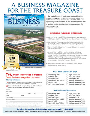 Advertise in Treasure Coast Business Magazine