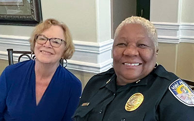 Linda Hudson, Fort Pierce’s mayor since 2012, and Chief Hobley-Burney are often seen together at community events strengthening ties between the city and its citizens.