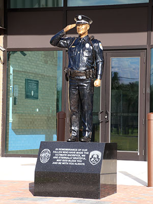 Fallen officer memorial statue