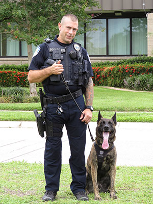 Officer John Ashton and his K-9 partner, Tucker