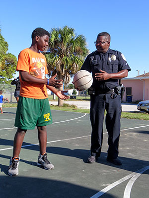 Sergeant E. Dove of the fort Pierce Police Department