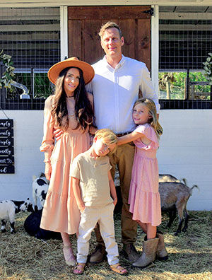 Darah and husband, James, live in an off-grid tiny home on property with their son and daughter, Jaxen, 5 and Jensen, 8.