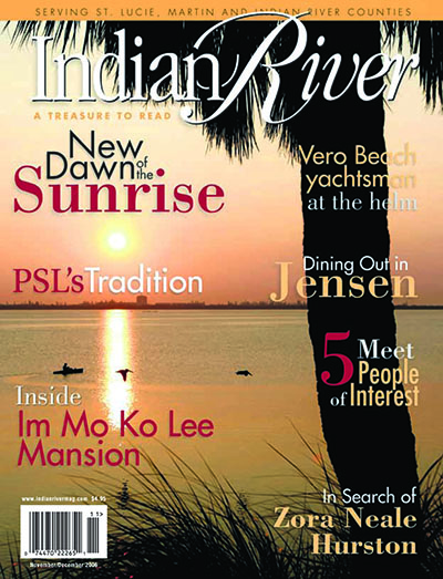 This is the cover of the first issue of Indian River Magazine published in the fall of 2006.