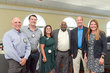 Bruce and Ryan Abernethy, Dana McSweeney, Will Armstead, Bob Calhoun and St. Lucie County Property Appraiser Michelle Franklin 