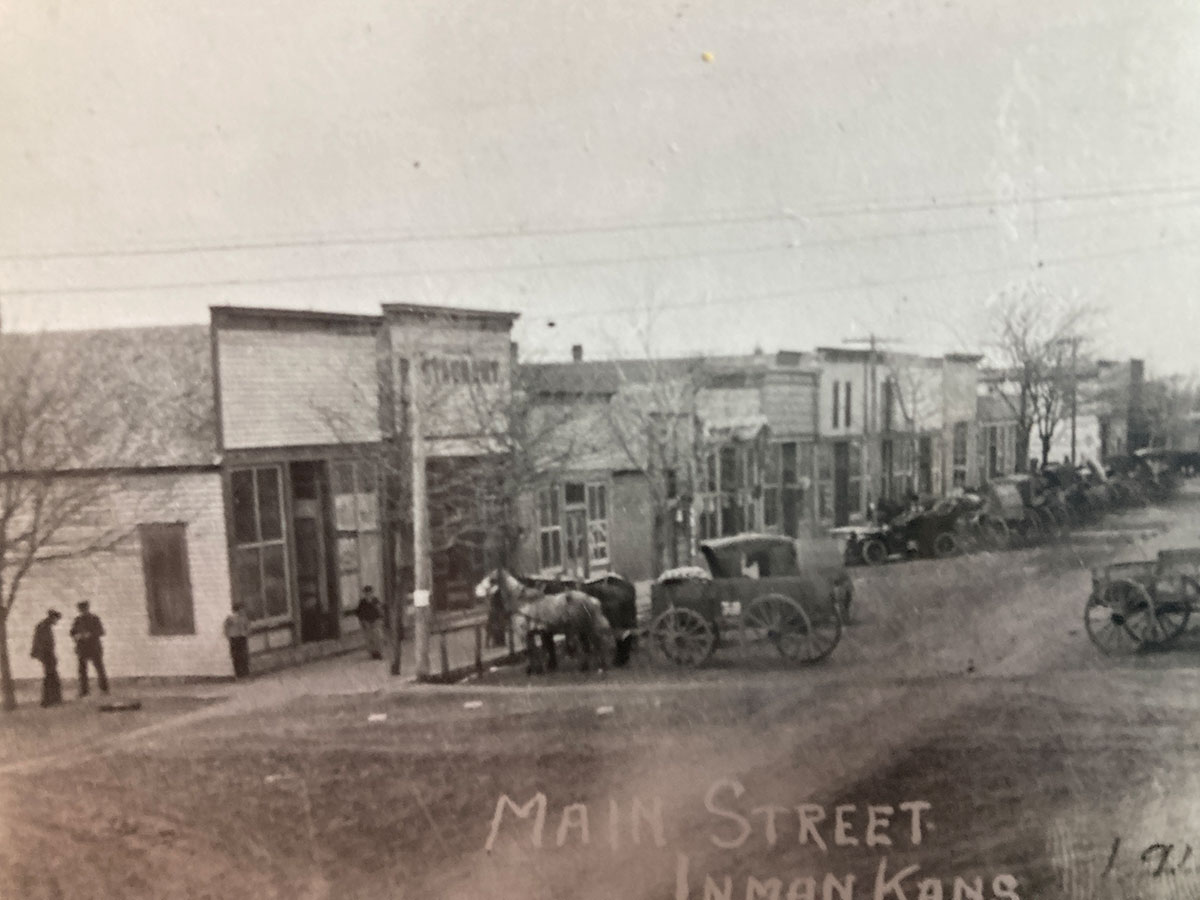 Downtown Inman near the turn of the century. 