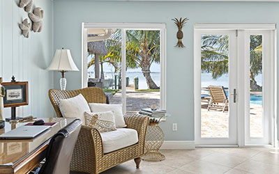 Paint colors throughout the home are soft and calming, reflecting life by the water. The beach is a mere three blocks from the Underhills’ home.