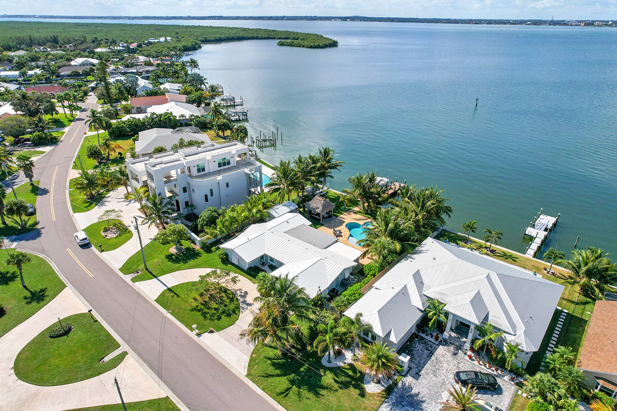Realtor Joanne McCurdy expects the Underhills’ South Hutchinson Island home, second from right, to sell quickly.