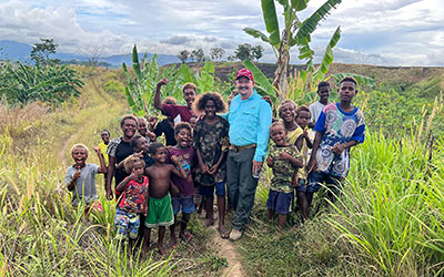 Local kids loved touring the islands with the visitors