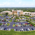 Aerial view of St. Lucie Hospital