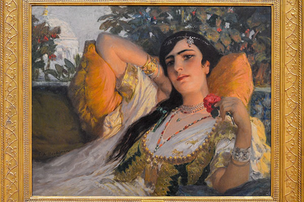Frederick Arthur Bridgman, An Oriental Beauty, oil on canvas.