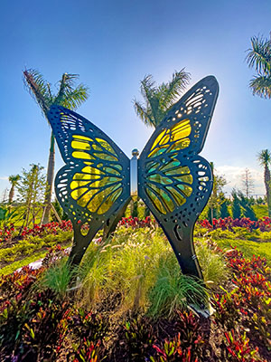 A uniquely designed butterfly has become Belterra’s icon.