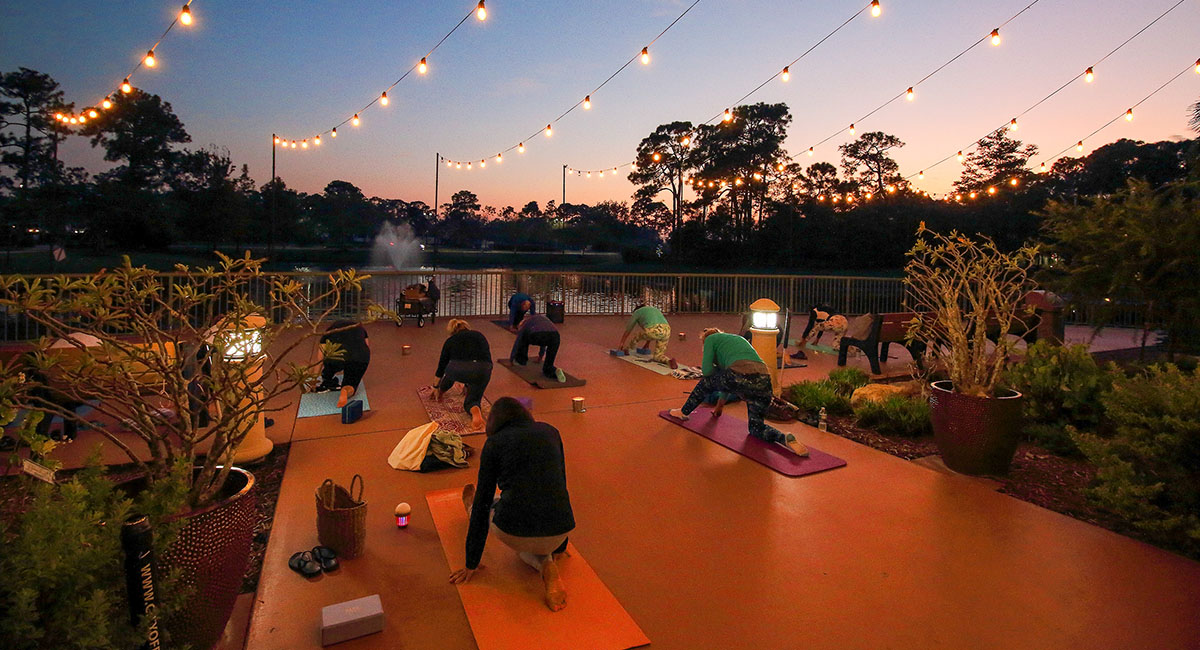 Sunset Yoga in the Gardens