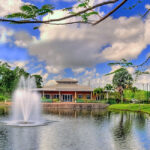 The fountain at Port St. Lucie Botanical Gardens