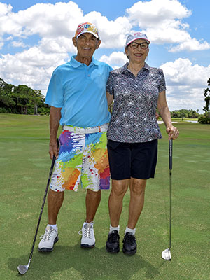 Kaleel plays with many of his neighbors at the Ballentrae community in Port St. Lucie where he resides part time, but says his favorite golfing buddy is his daughter, Lori Kaleel. 