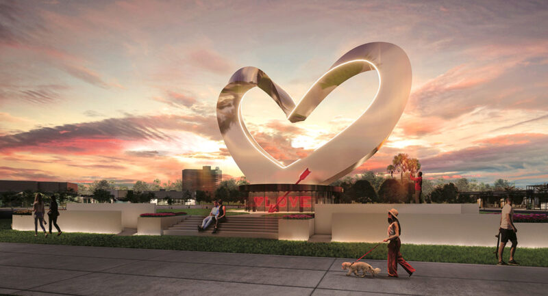 World’s largest heart sculpture grows in PSL