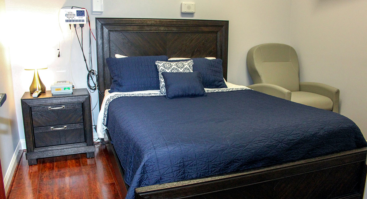 Cleveland Clinic Florida has three sleep disorder centers on the Treasure Coast, stretching from Palm City to Vero Beach. This sleep lab is located at Cleveland Clinic Indian River Hospital.