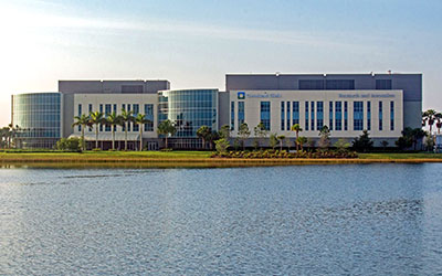 The FRIC building has a modern exterior graced by a lovely lake; its interior is just as sleek — boasting high-tech equipment and facilities that allow its scientists to compete with the top in their field.