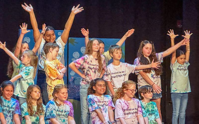 Thanks to funding provided by the Children’s Services Council, the Sunrise Theatre Foundation provides scholarships so local students can attend its Children’s Summer Theatre Camp, seen here in July of 2024.
