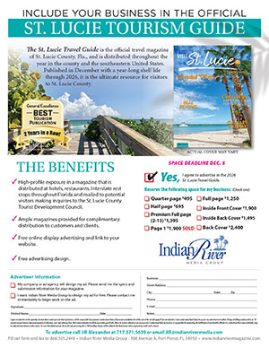 Advertise in the St. Lucie Travel Guide