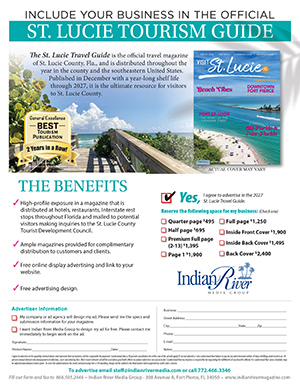 Advertise in the St. Lucie Travel Guide