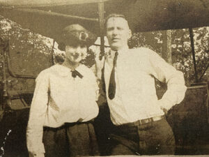 Laura Upthegrove with her first husband, Carlton Collier.