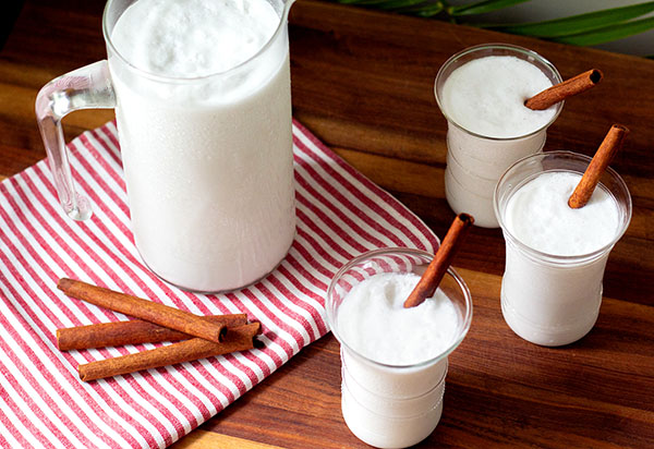 This creamy coconut milk and rum punch is perfect for a holiday party.